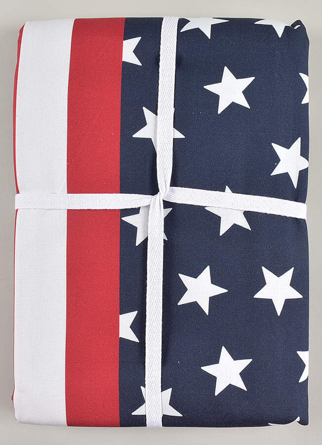 American Flag 70" X 108" Rectangular Tablecloth by Williams-Sonoma-1