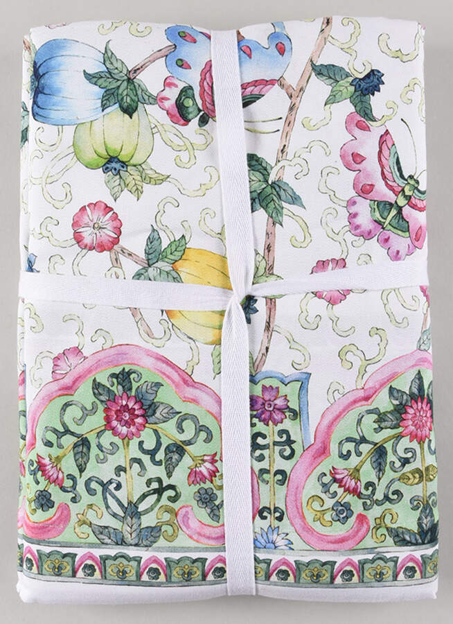 Famille Rose 70" X 108" Rectangular Tablecloth by Williams-Sonoma-1