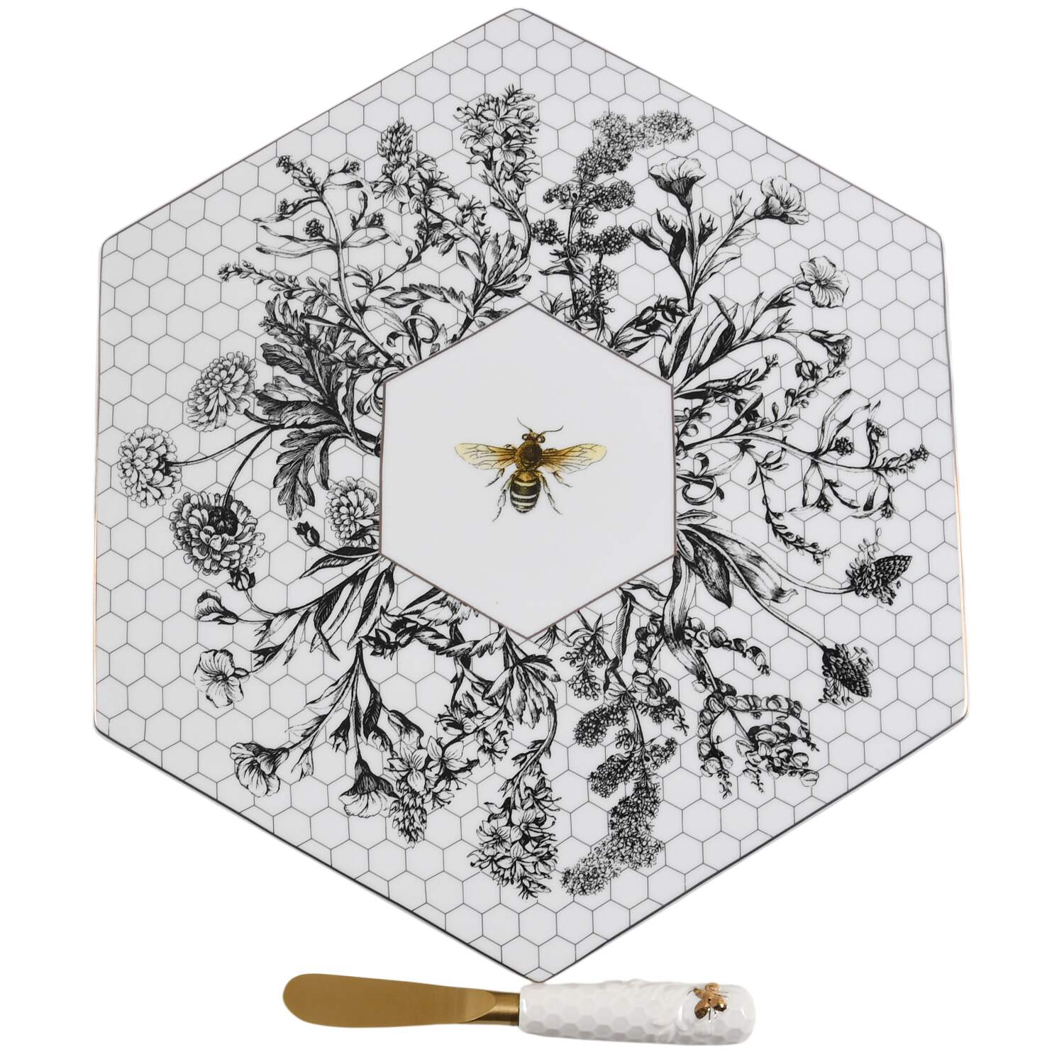 Honeycomb Cheese & Cracker Board & Knife by Williams-Sonoma-1