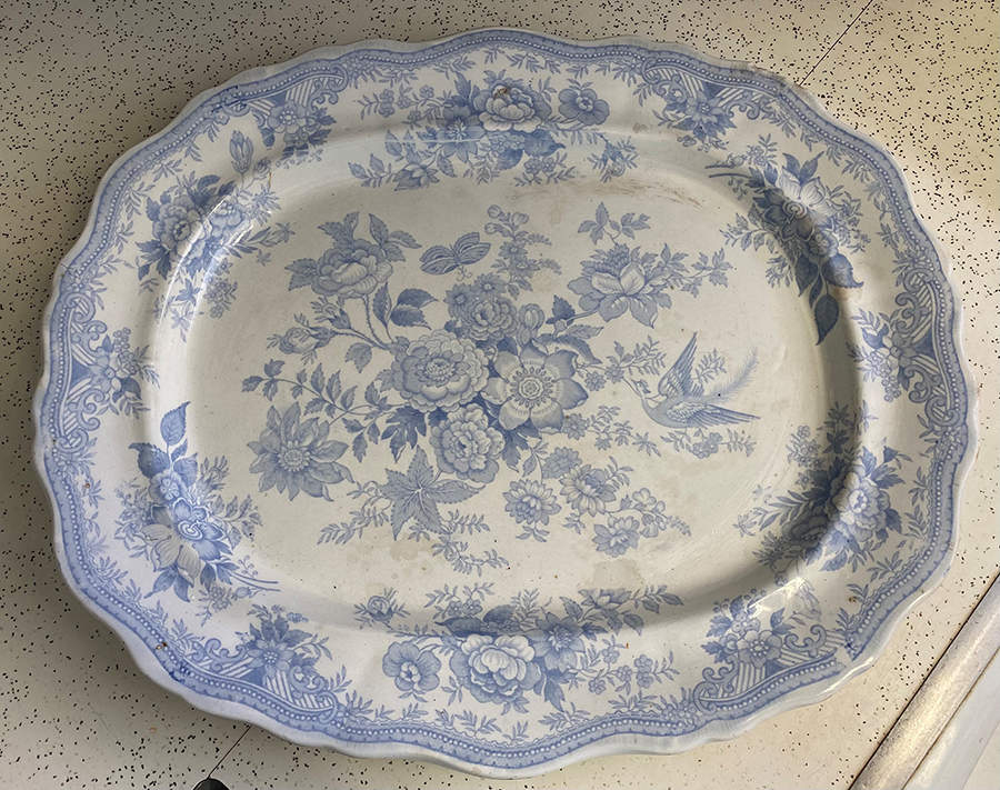 Asiatic Pheasants 12" Oval Serving Platter by Thomas Wood & Company-1
