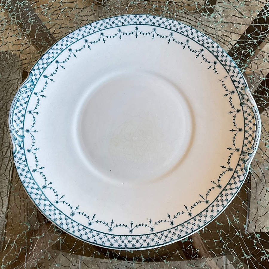 Trellis Handled Cake Plate by JH Weatherby-1