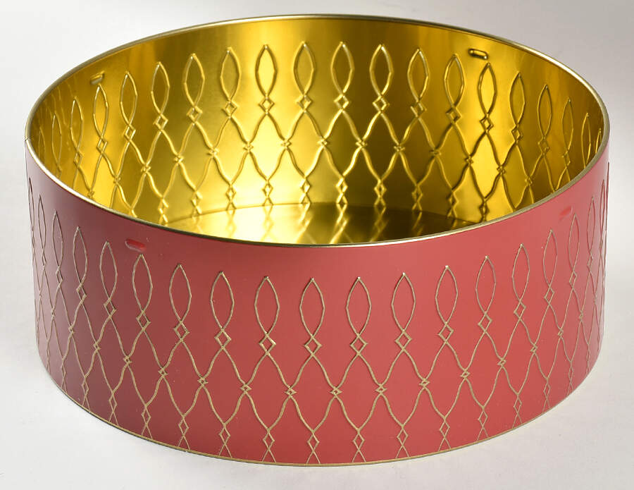 Noel Large Round Storage Tin No Lid by Williams-Sonoma-1