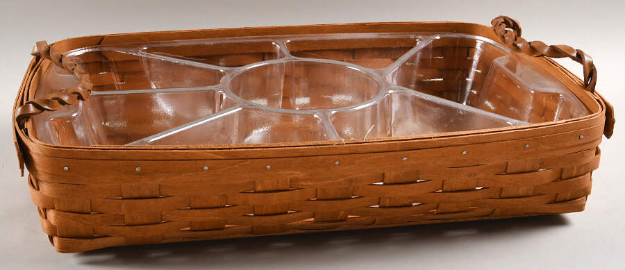 Baskets and Accessories Serving Tray Basket & Liner w/8 Part Protector by Workshop Gerald Henn-1