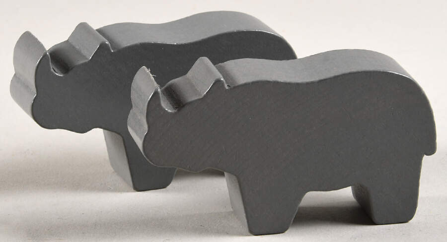 Baskets and Accessories Rhino (Set of 2) for Noah's Ark Basket by Workshop Gerald Henn-1