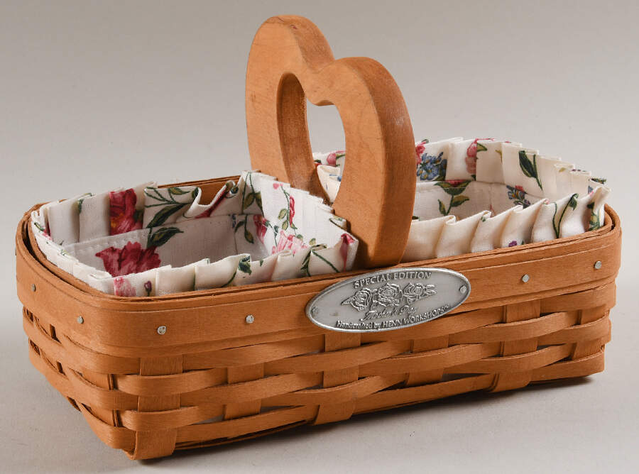 Baskets and Accessories 2003 Mother's Day Divided Basket & 2 Liners by Workshop Gerald Henn-1