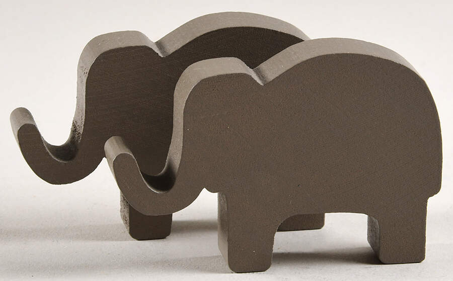 Baskets and Accessories Elephant (Set of 2) for Noah's Ark Basket by Workshop Gerald Henn-1