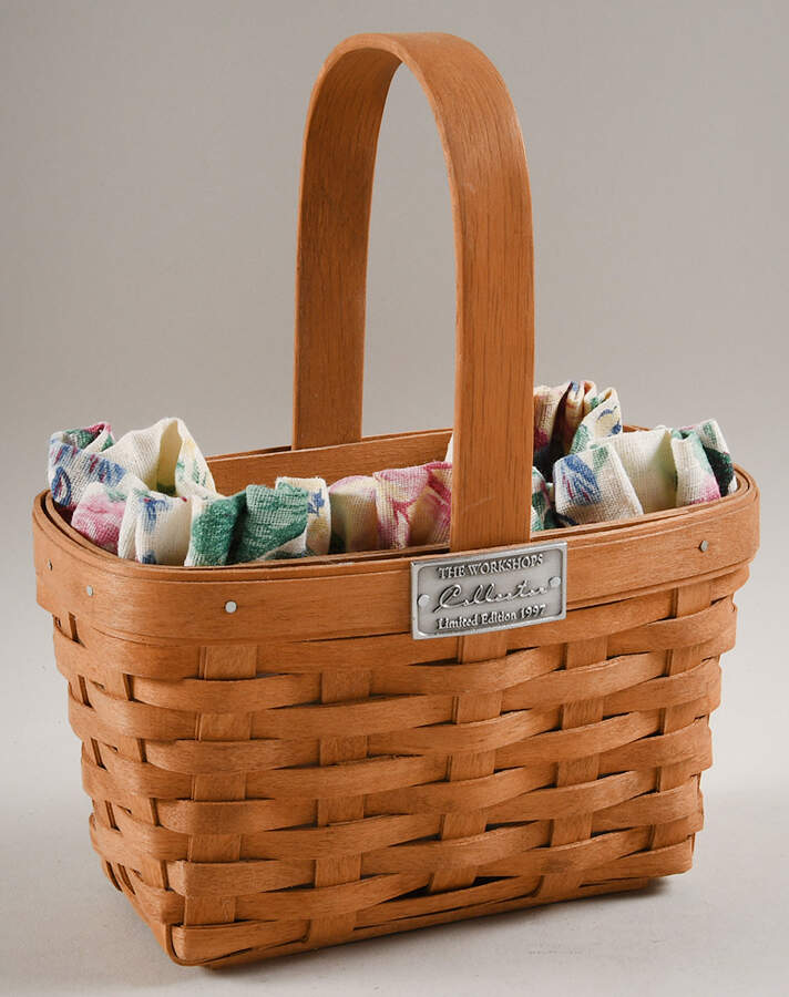 Baskets and Accessories 1997 Limited Edtion Workshops Collector Basket & Liner by Workshop Gerald Henn-1