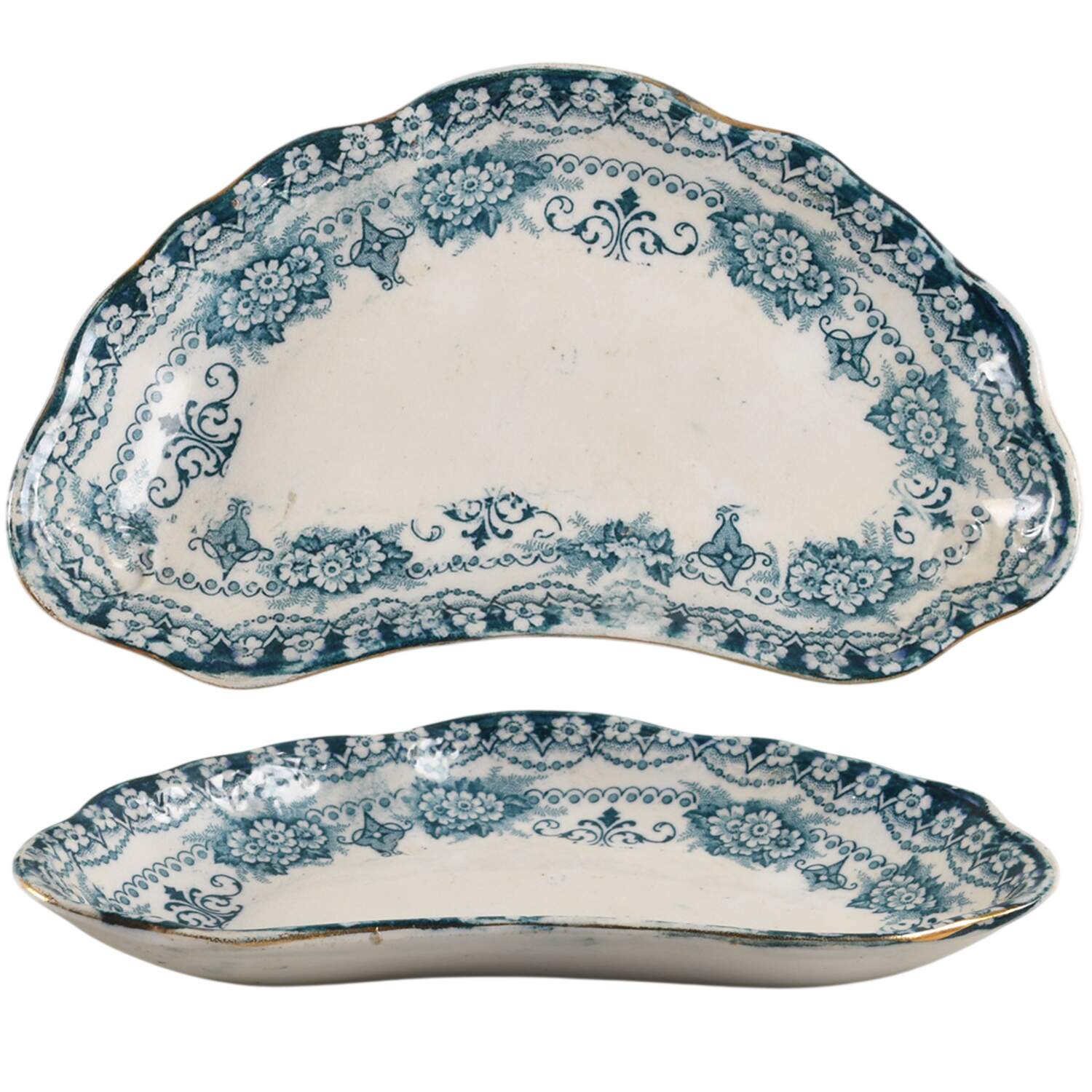 Maltese-Blue Bone Dish by JH Weatherby-1