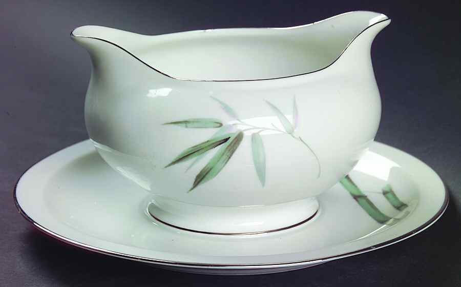 Mandarin Gravy Boat with Attached Underplate by Yamaka-1