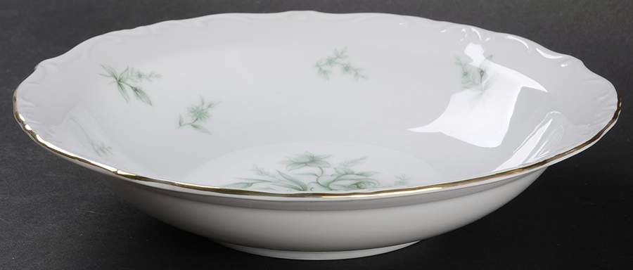 Jade Rose Rim Soup Bowl by Yamato-1