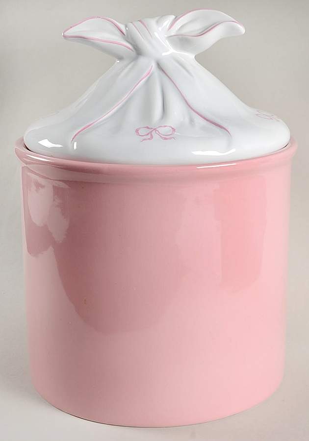 Ruban Pink Large Canister & Lid by Zrike-1