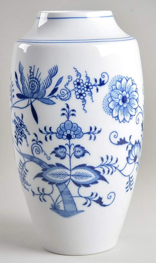 Blue Onion 10" Vase by Zwerenz & Co.-1