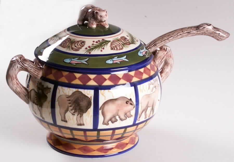 Field & Stream Tureen & Lid w/Ladle by Zrike-1