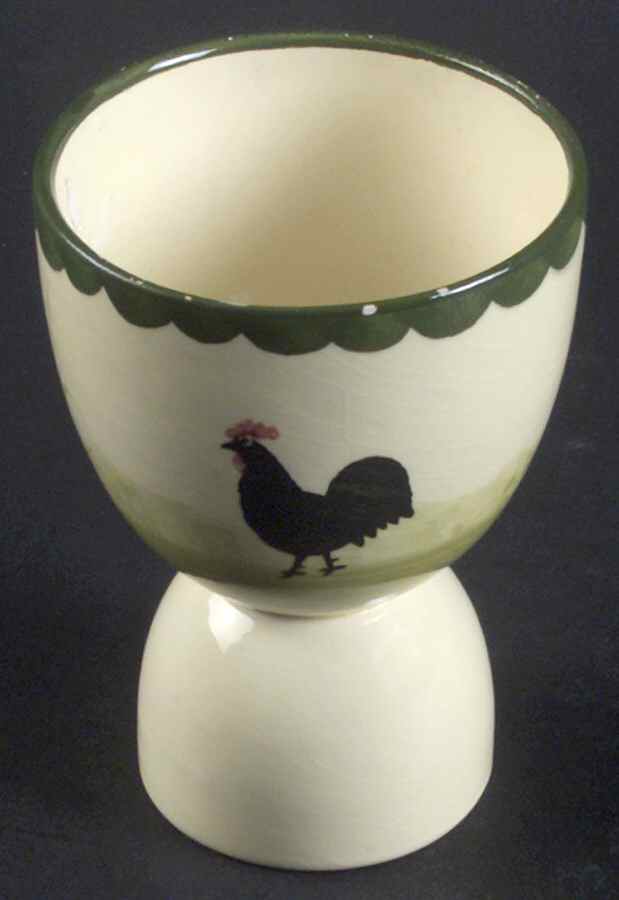 Cocks and Hens Double Egg Cup by Georg Schmider-1