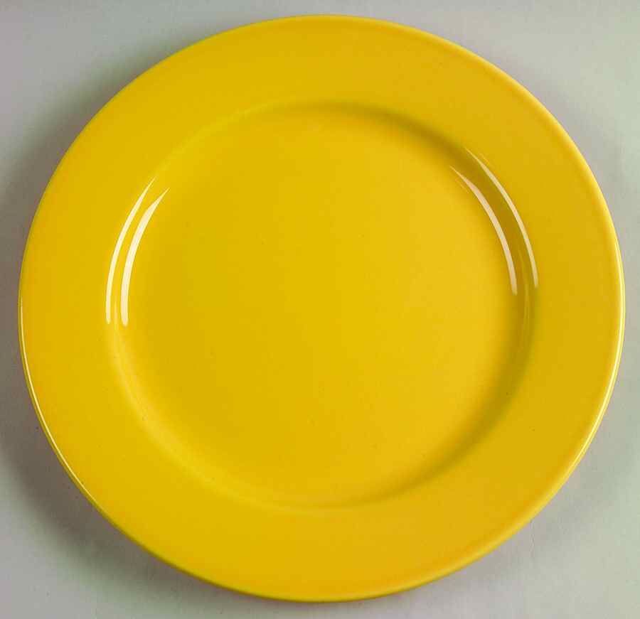 Prisma Yellow (Canary) Dinner Plate by Zrike-1