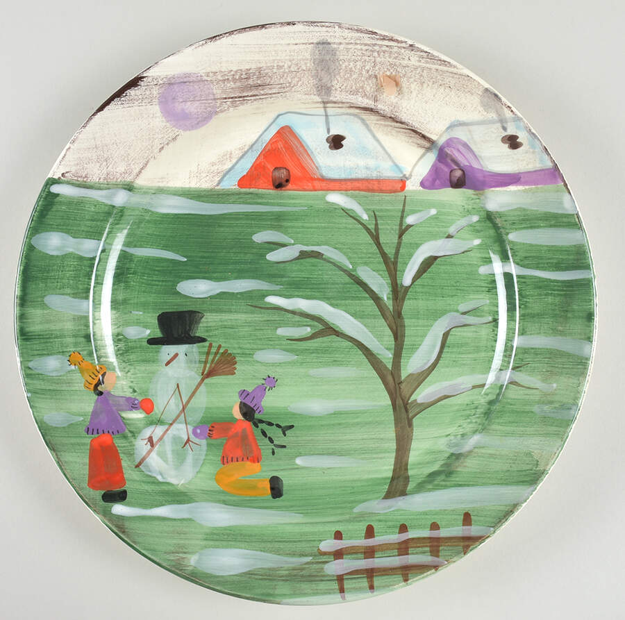 Winter Frolic 13" Chop Plate (Round Platter) by Zrike-1