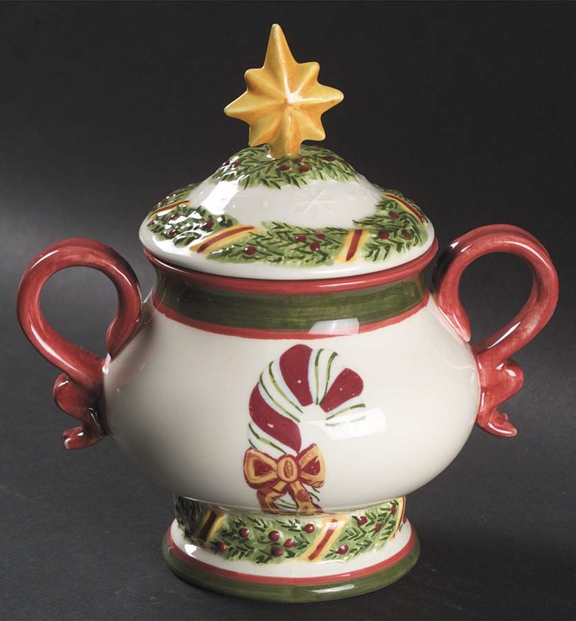 Christopher's Tree (Portugal) Footed Sugar Bowl & Lid by Zrike-1