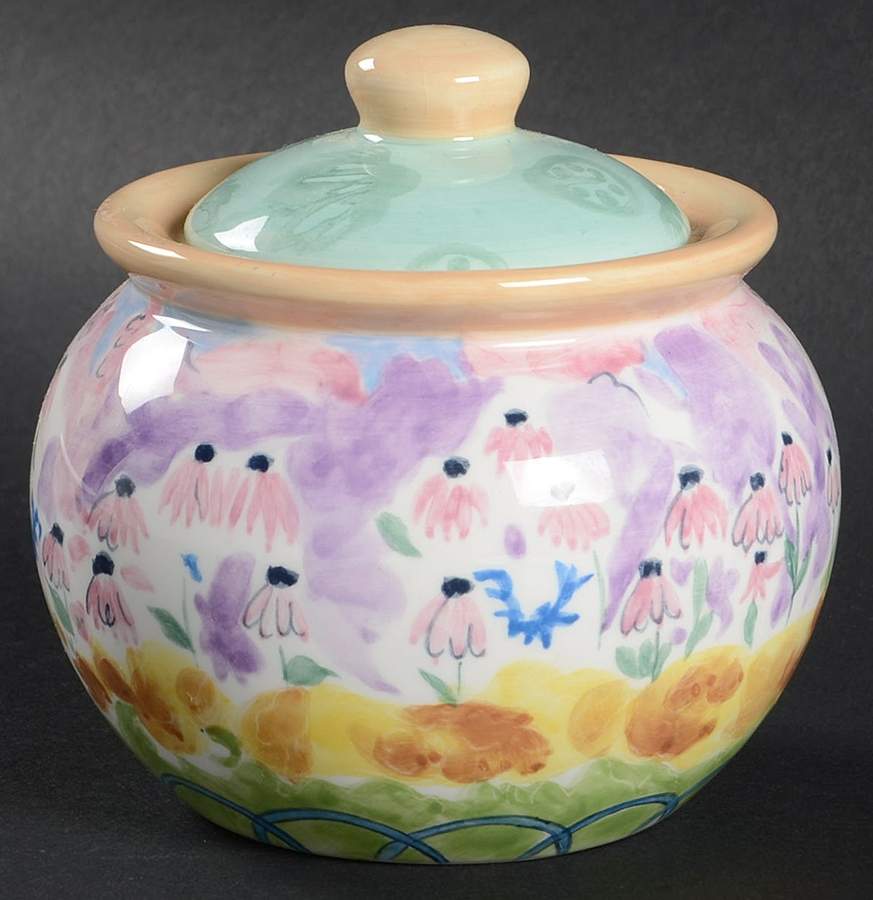 In The Garden Sugar Bowl & Lid by Zrike-1