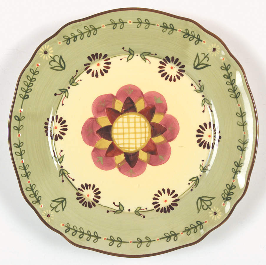 Brocade Salad/Dessert Plate by Zrike-1
