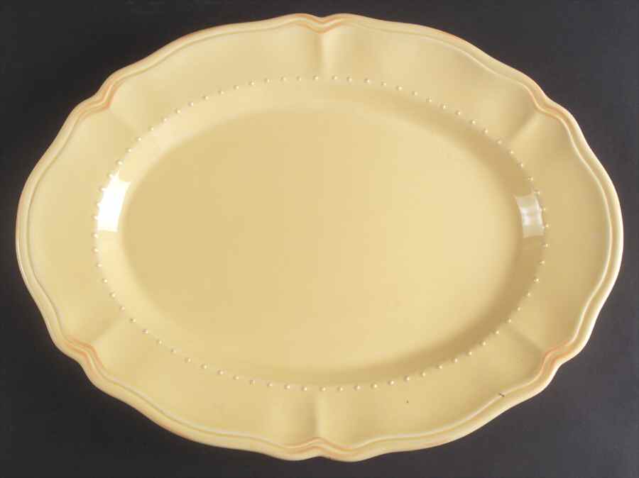 Tuscany Mustard 18" Oval Serving Platter by Zrike-1
