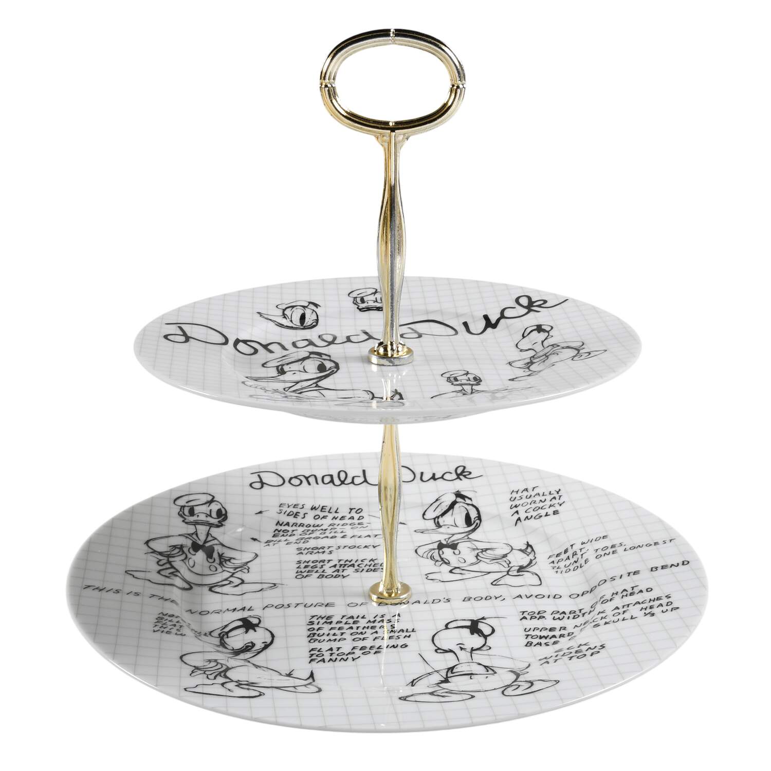 Sketch Book 6 5/8"-10"  2 Tiered Serving Tray (Dp, Sp) HC by Zrike-1