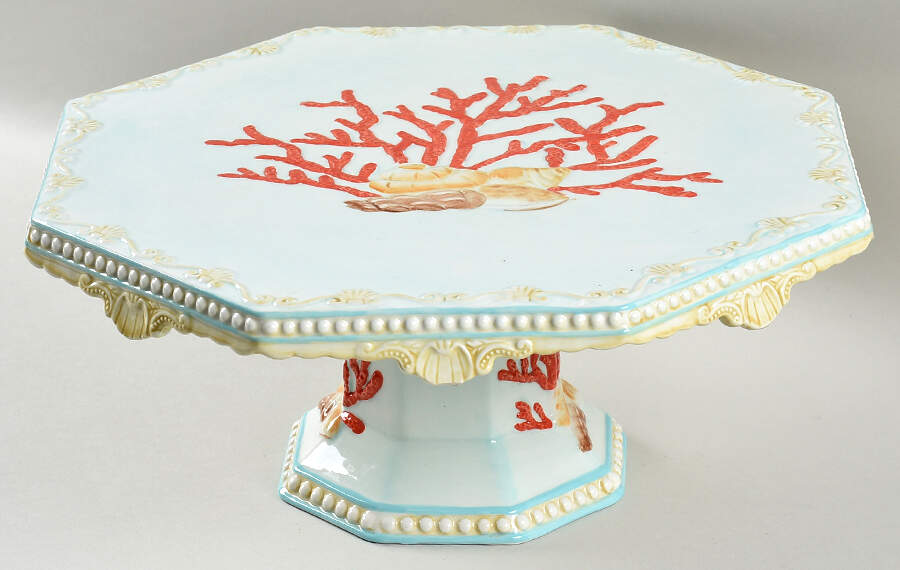 Baroque 12" Diameter Pedestal Cake Stand by Zrike-1