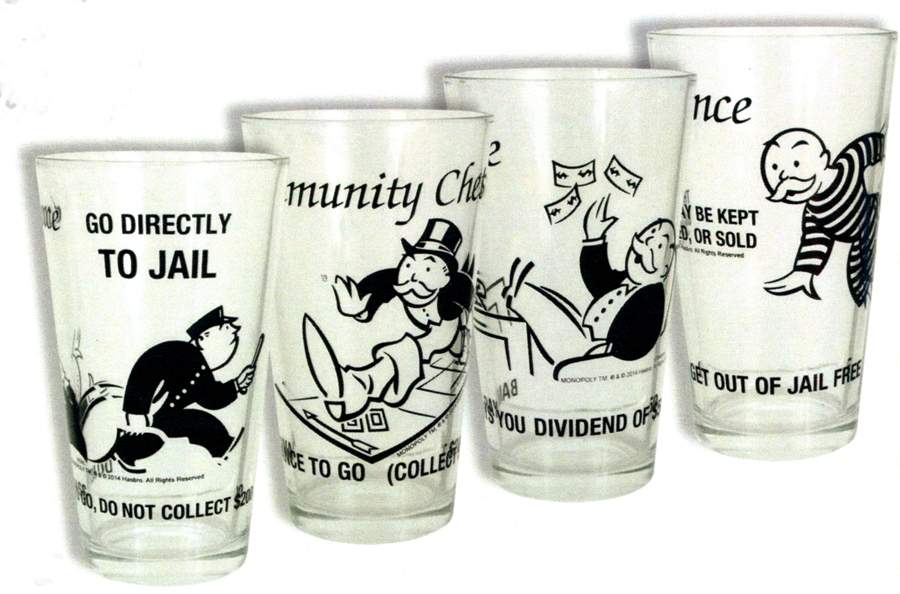 Monopoly Glassware Tall Tumbler by Zrike-1