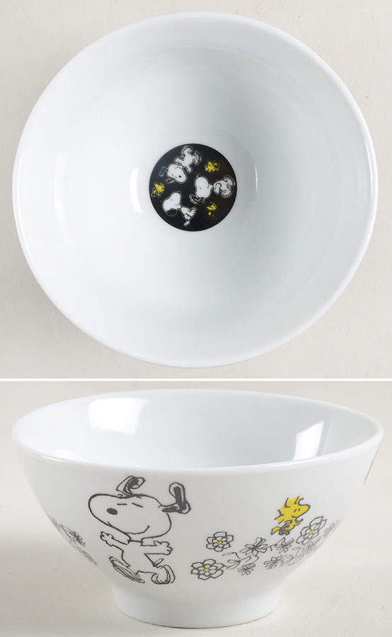 Peanuts Floral Soup/Cereal Bowl by Zrike-1
