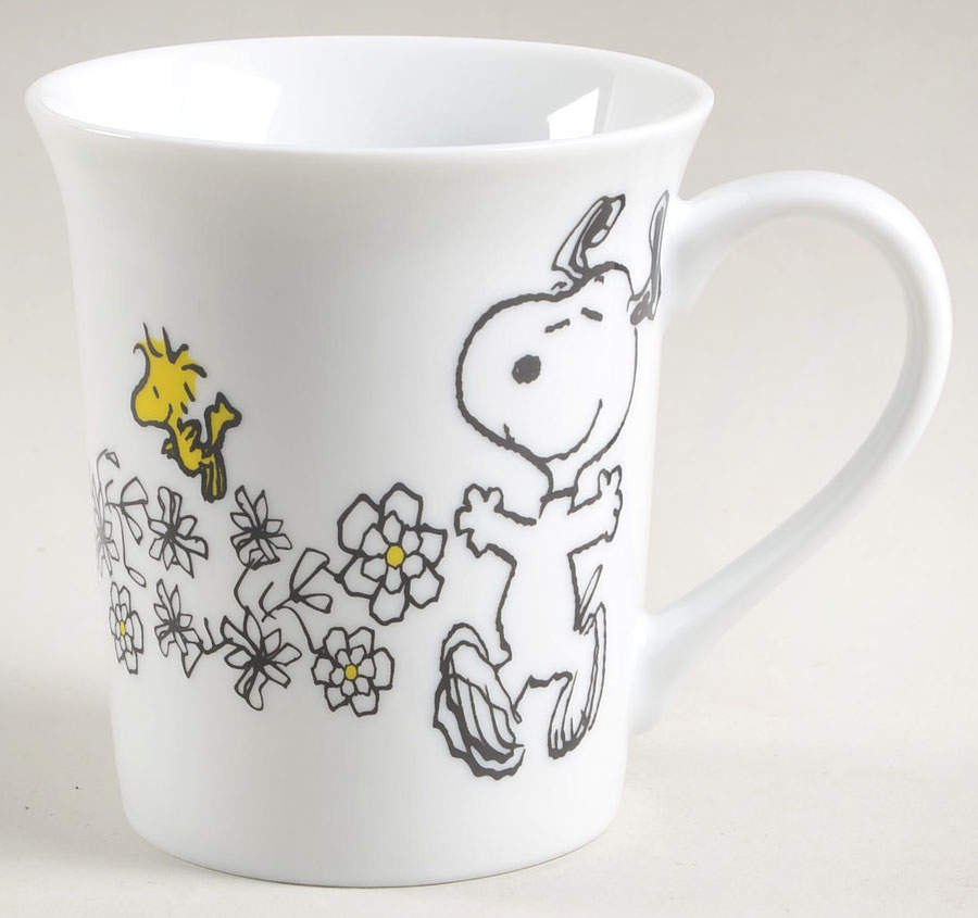 Peanuts Floral Mug by Zrike-1
