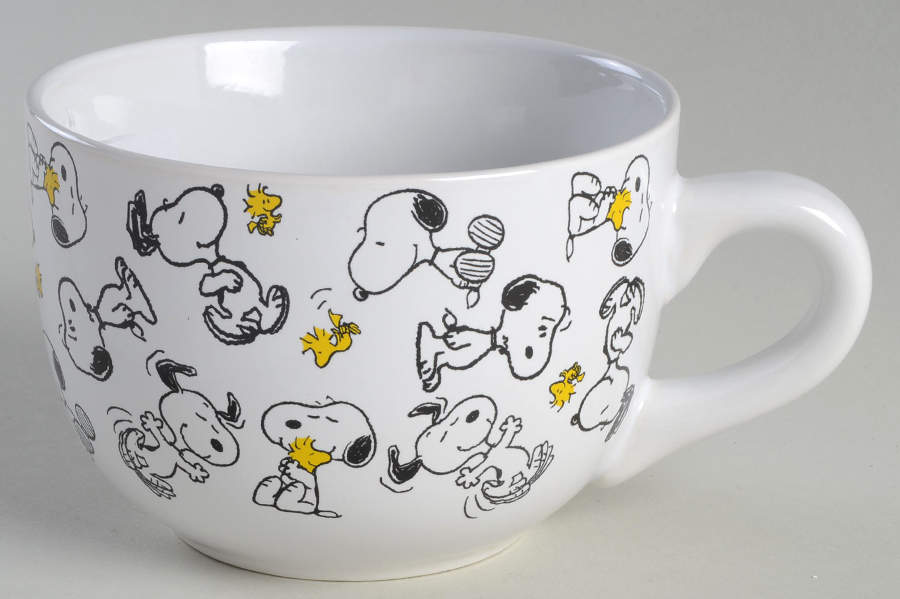 Peanuts Floral Soup Mug by Zrike-1