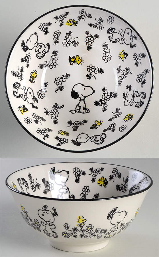 Peanuts Floral Tidbit Bowl by Zrike-1