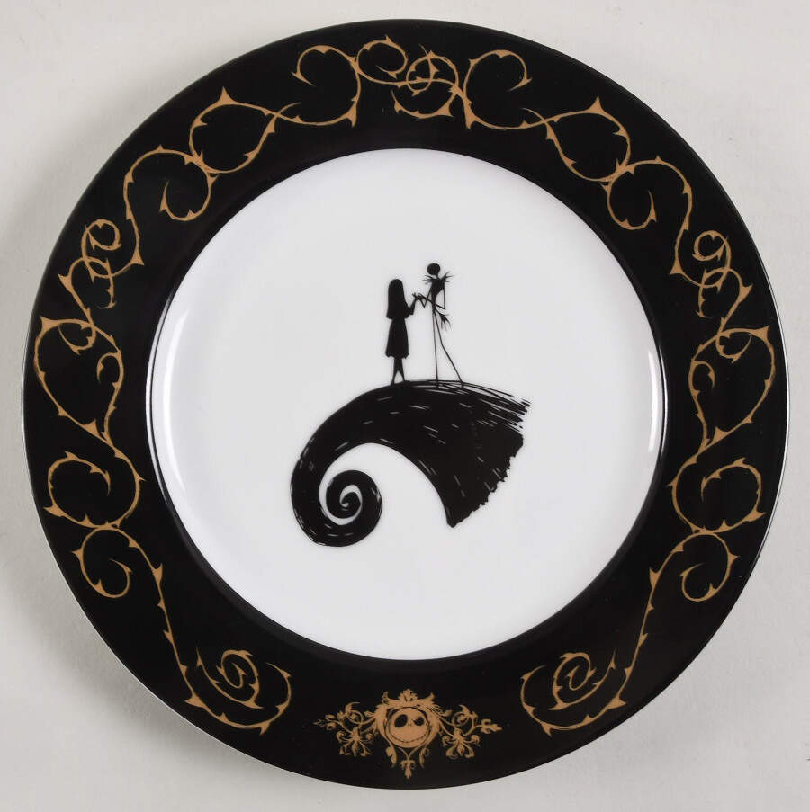 Nightmare Before Christmas Salad Plate by Zrike-1
