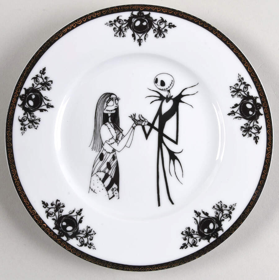 Nightmare Before Christmas Salad Plate by Zrike-1