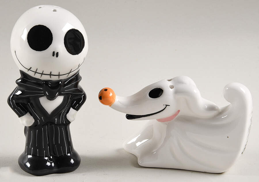 Nightmare Before Christmas Figural Salt and Pepper by Zrike-1