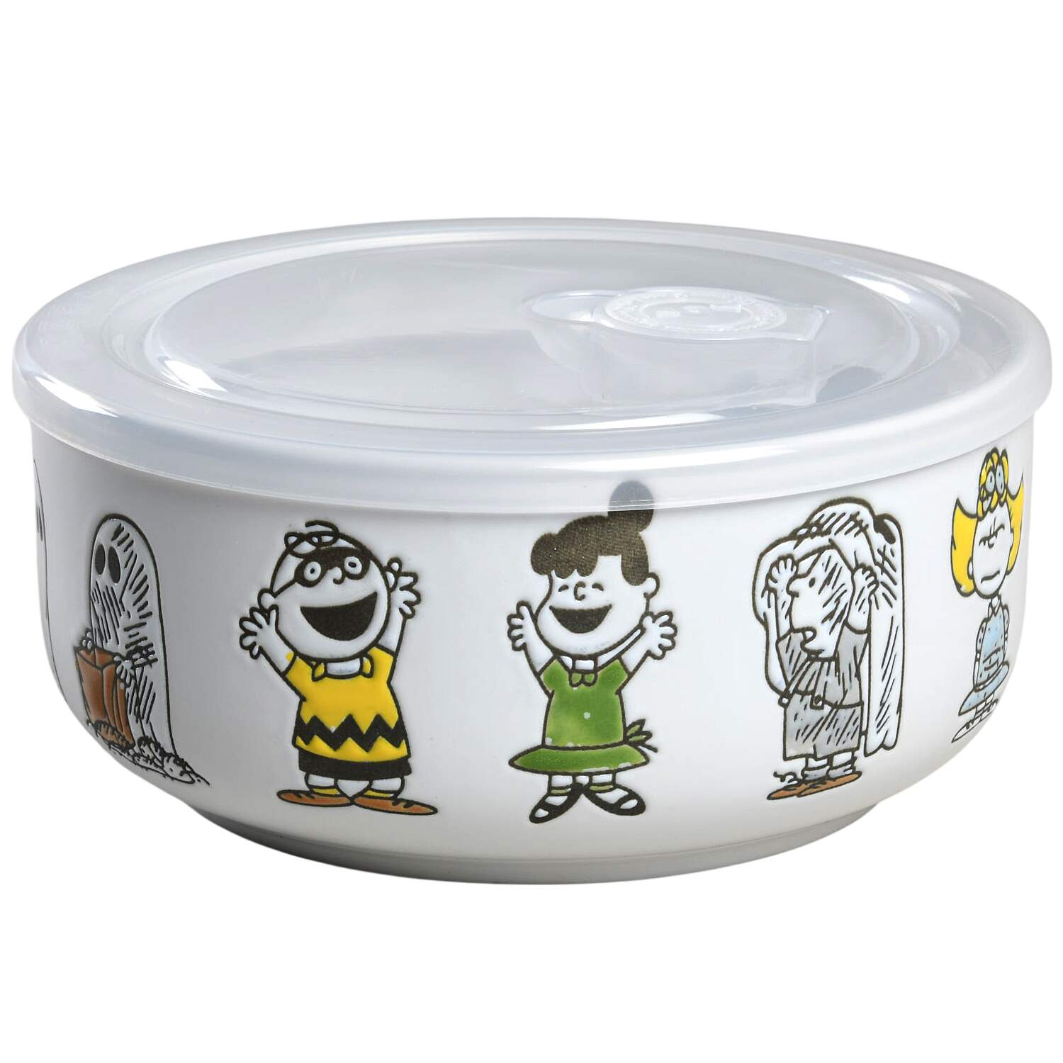 Peanuts Halloween 26 Oz Round Plastic Microwave Bowl & Vented Lid by Zrike-1