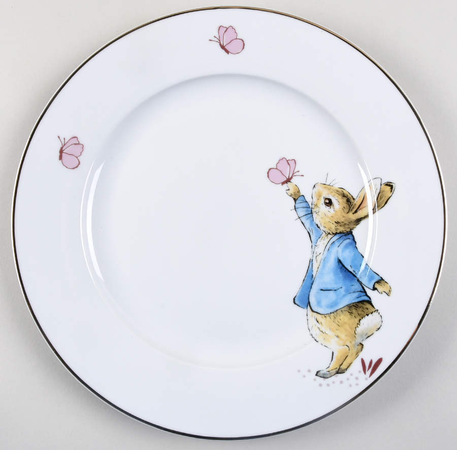 Peter Rabbit Gold Dinner Plate by Zrike-1