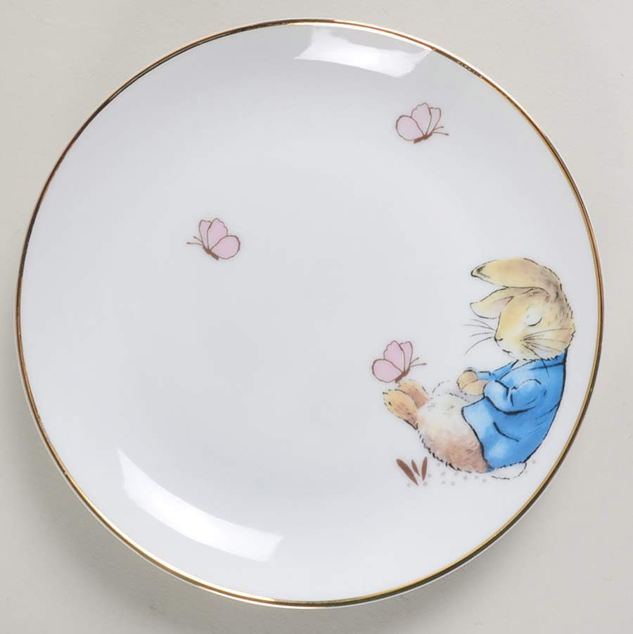 Peter Rabbit Gold Appetizer Plate by Zrike-1