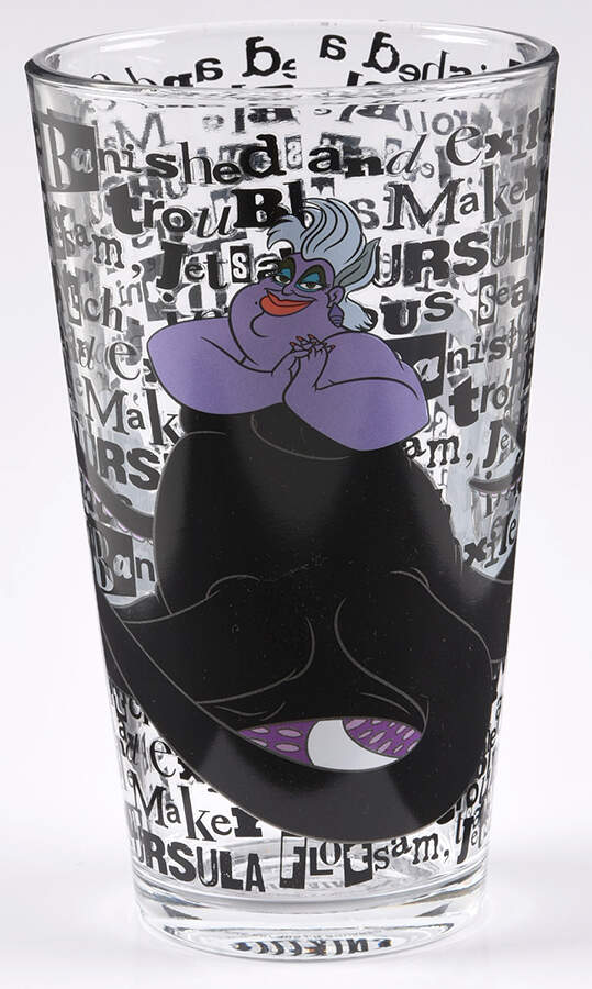 Disney Villians 16 Oz Glassware Tumbler by Zrike-1
