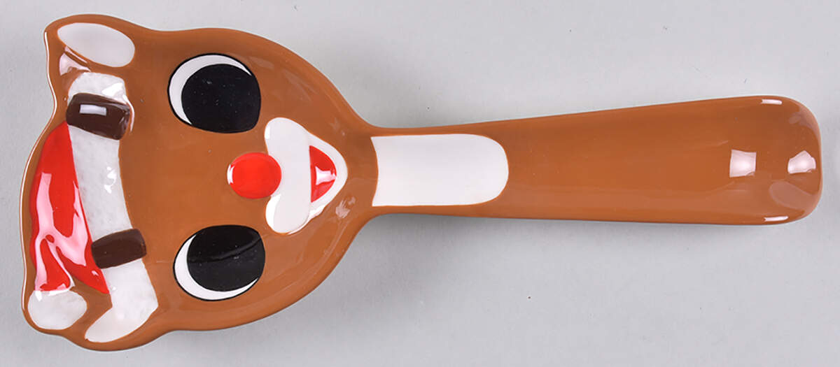 Rudolph Christmas Figural Spoon Rest by Zrike-1