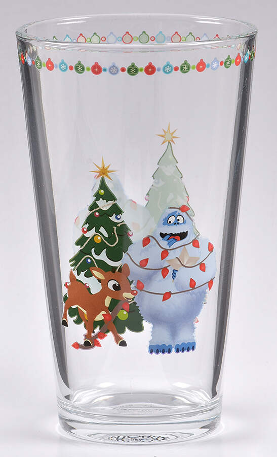 Rudolph Christmas 16 Oz Glassware Tumbler by Zrike-1