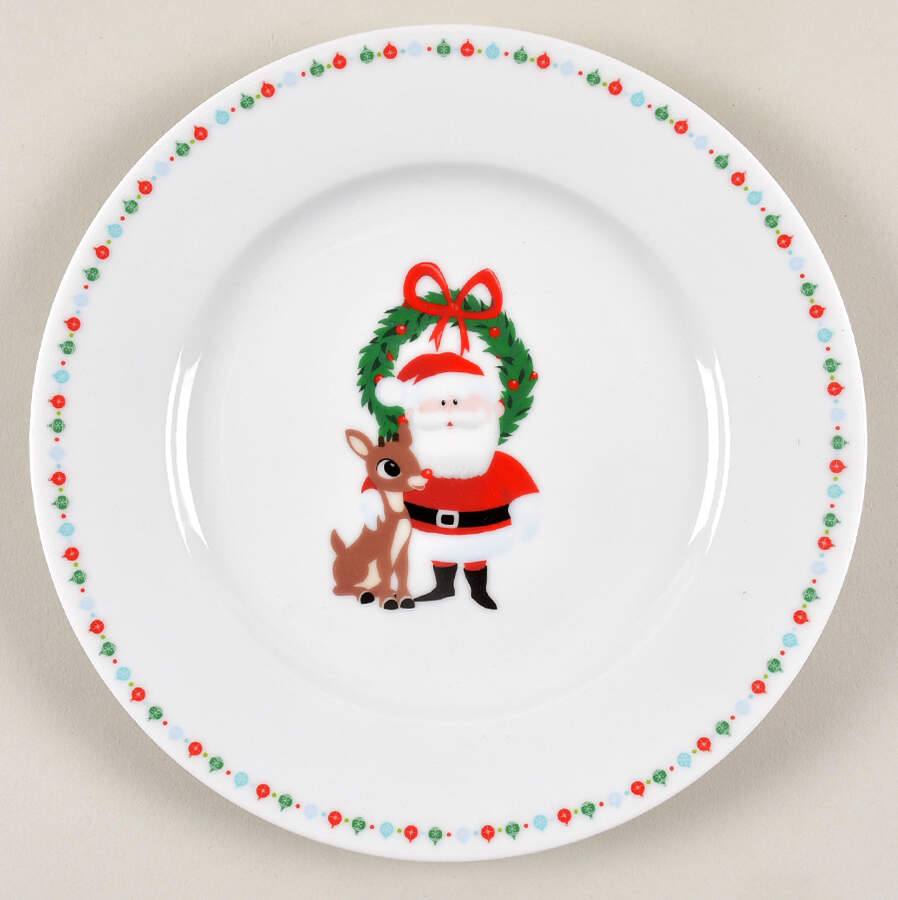 Rudolph Christmas Salad Plate by Zrike-1