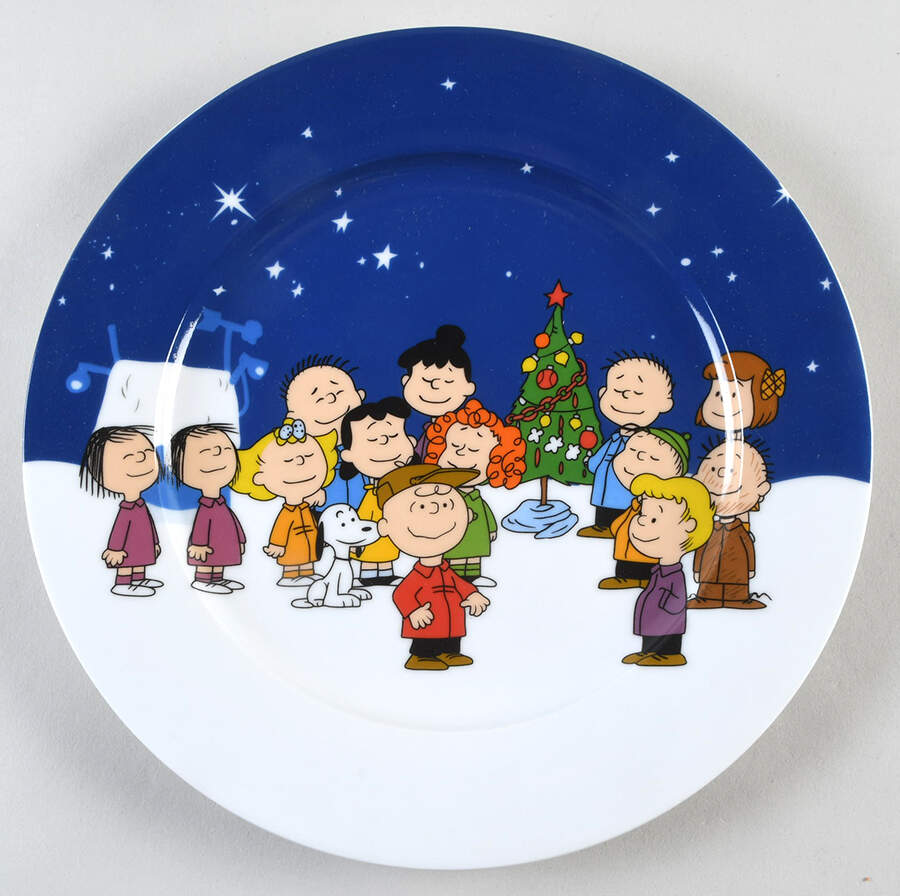Peanuts Christmas Dinner Plate by Zrike-1