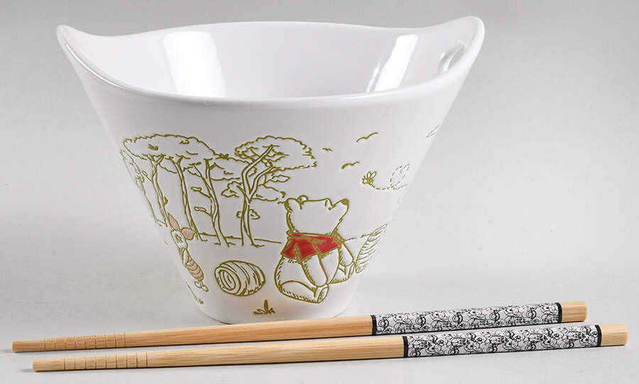 Winnie the Pooh Bee at One Noodle Bowl & Chopsticks Set by Zrike-1