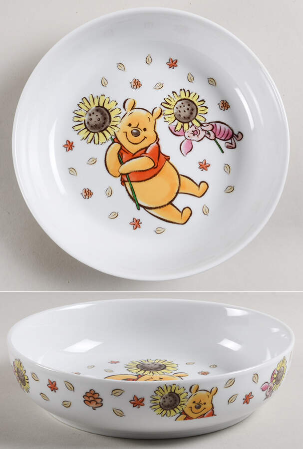 Winnie the Pooh Sunflower Individual Dinner Bowl by Zrike-1