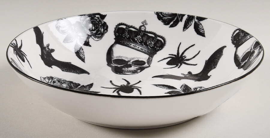 Bats and Spiders Individual Dinner Bowl by Zrike-1