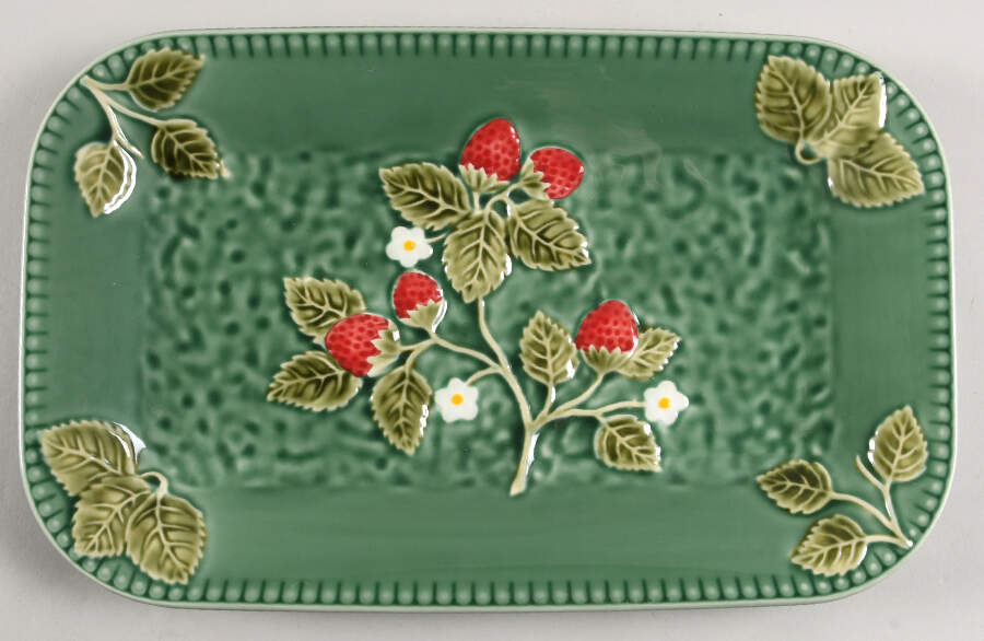 Strawberry Fields 13" Rectangular Serving Platter by Zrike-1