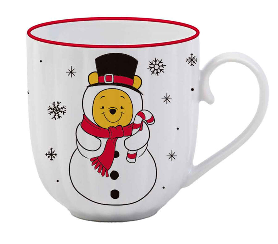 Winnie the Pooh Snowman Mug by Zrike-1