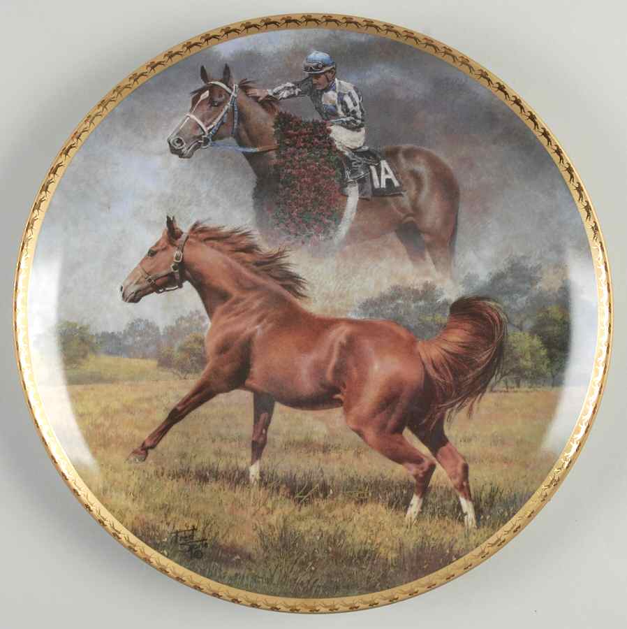 Gold Signature-Series 1 Secretariat Final Tribute - With Box by American Artists-1
