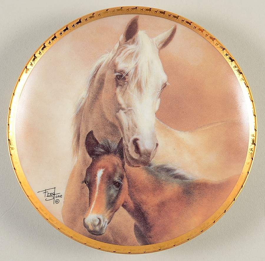 Horses of Fred Stone Arabian Mare & Foal - Boxed by American Artists-1