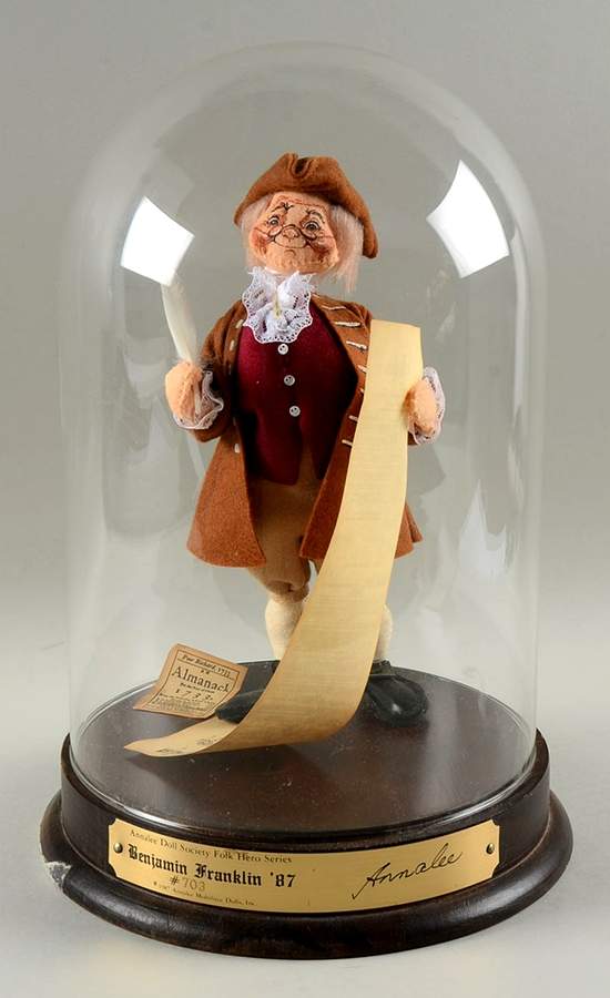 Folk Heroes Ben Franklin With Dome - No Box by Annalee-1